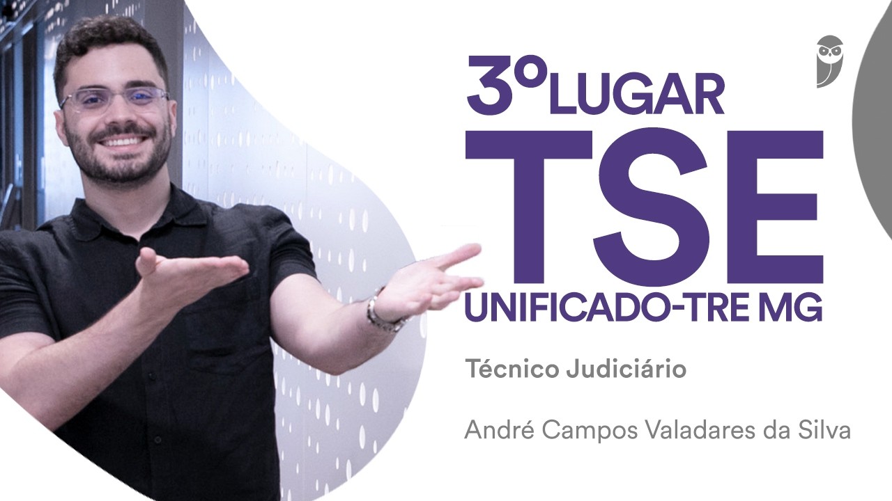 TRE MG: Conheça André Campos, aprovado para Técnico Judiciário - Área Administrativa