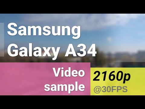 4K 2160p 30fps (main camera) - Samsung Galaxy A34