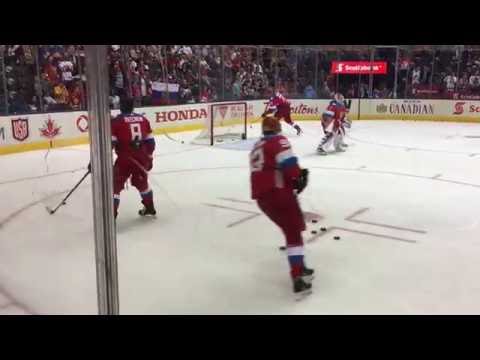 Russia-Finland warmup