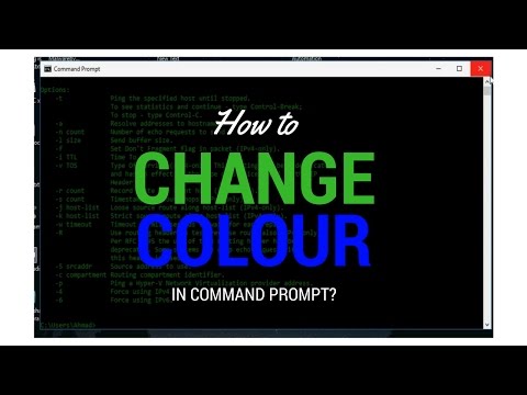 How to look like a hacker, change cmd color