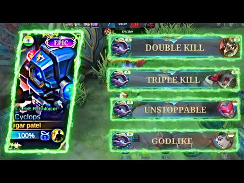 14KILLS !! CYCLOPS USER MUST TRY THIS BEST BUILD & GET MVP EVERY MATCHES | MOBILE LEGENDS