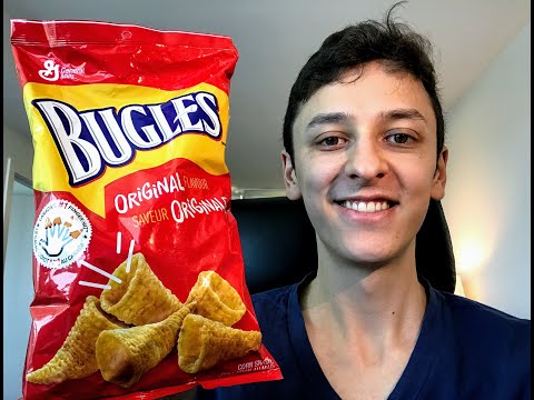 General Mills Bugles Imported Snack Chips, Original and Nacho Cheese, 212g