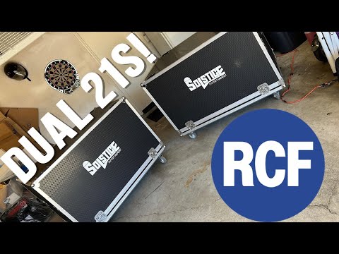 RCF DUAL 21s UNVEILING & DEMO! | A WHOLE LOTTA BASS | NEW POWERED SUBWOOFERS IN CUSTOM FLIGHT CASES