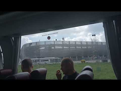 ARENA LUBLIN - WIDOK Z AUTOKARU.😉❤️🔥🇵🇱⚽