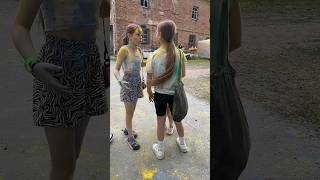 Karina &amp; Milana at the festival of colors 🌈