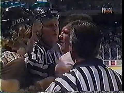 Marty McSorley vs Rudy Poeschek NHL Nov 27/95