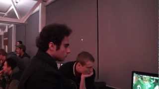 KuroKy and co enjoys fnaticEU vs Dignitas match @ DreamHack Winter 2012