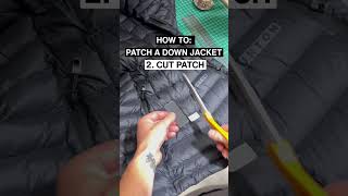 How To Repair a Down Jacket 🪡 #diy #repair #burton