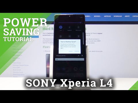 How to Extend Battery Life in SONY Xperia L4 – Enable Power Saver