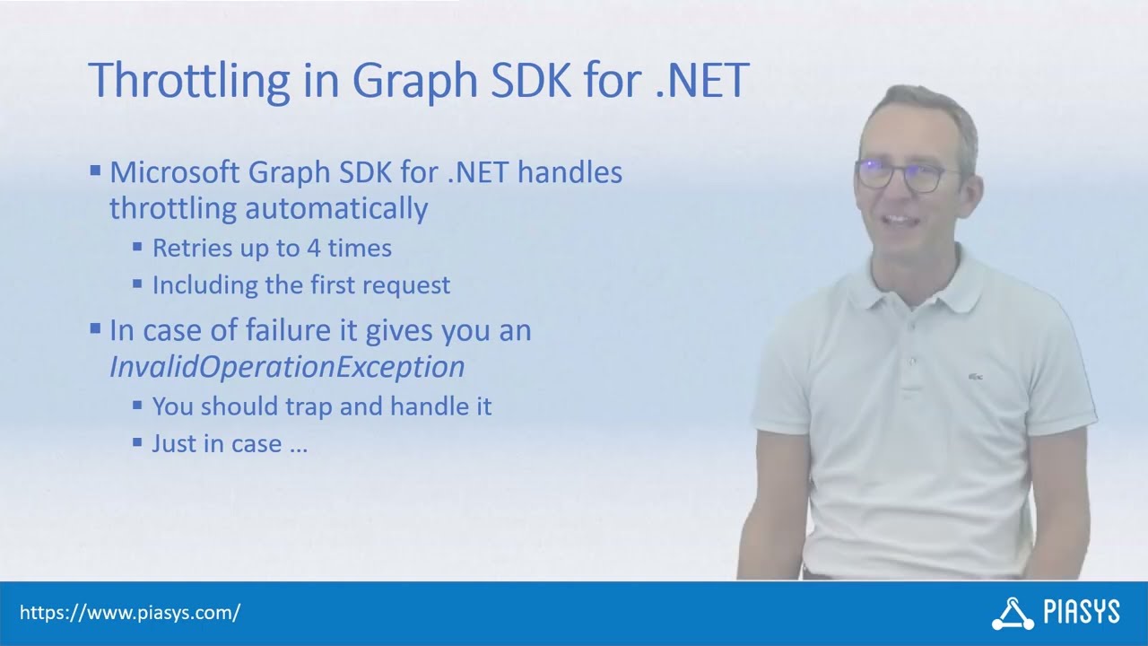 Episode #262 - Handling Throttling Exceptions with Microsoft Graph SDK for .NET