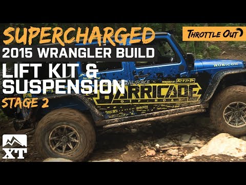 Supercharged Jeep Wrangler JK with Lift Kit and Big Tires!