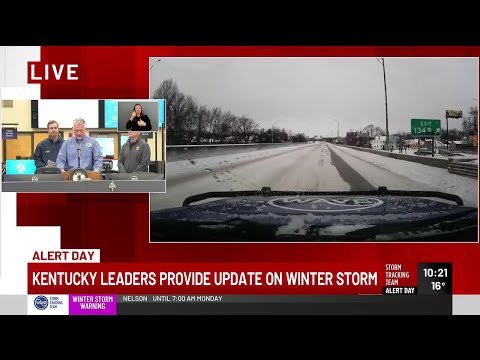 Gov. Beshear, Kentucky leaders provide update on state's response to winter storm