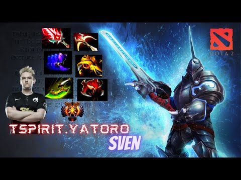 TSpirit.Yatoro - Sven Safe lane Gameplay - Dota 2 Pros