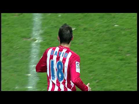 La Liga | Gol de David (1-1) en el Sporting de Gijón - UD Las Palmas | 01-12-2012 | J16
