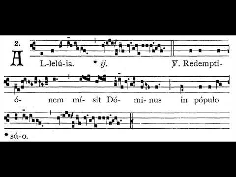 3rd Sunday after Easter ALLELUIA #1:  Redemptiónem   (solfeggio)