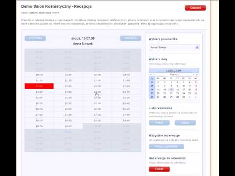 Zapisy24.pl,Salon Kosmetyczny, Recepcja, potwierdzanie rejestracji klienta