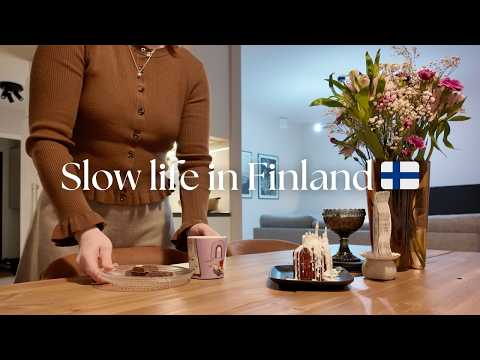 Afterwork Routine 3:30PM–11PM 🌿 Cooking, Knitting & Sauna 🌿  Silent Cozy Vlog