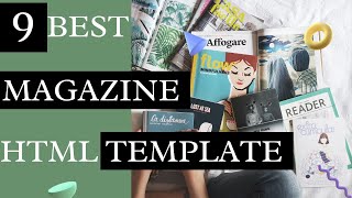 9 Best Magazine HTML Templates | News Magazine HTML Website Templates | Wpshopma