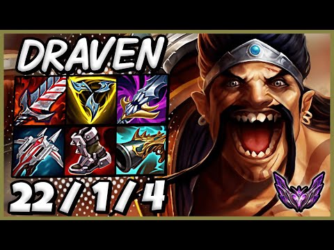 Draven vs Swain ADC [ Quadra Kill ] Patch 13.14 - Lol KR Master - Season 13