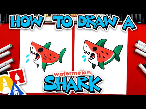 How To Draw A Watermelon Shark