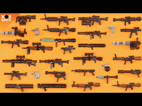 Lego Weapons and Guns Compilation 1 - Part 1-4 (Tutorial)