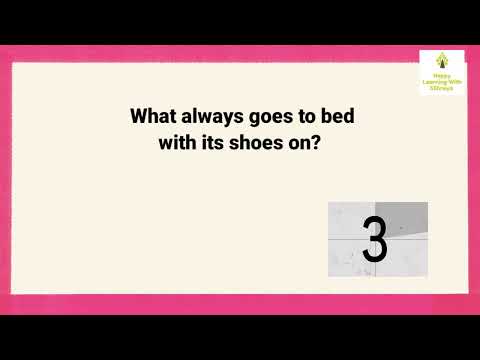 YouTube video about: What always goes to bed with its shoes on?