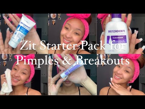 Easy & Simple Zit Starter Pack For Pimples and Breakouts | Benzac SkinCare Routine | Beauty w/B