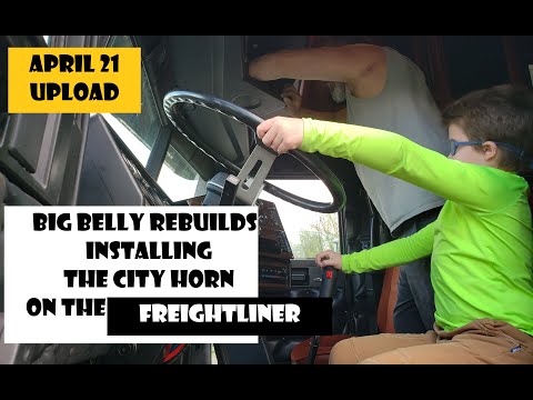 INSTALLING THE CITY HORN ON THE FREIGHTLINER #cityhorn #installinghorn #freightliner