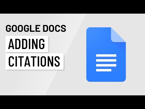Google Docs Adding Citations