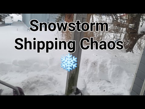 Winter weather causing delays USPS UPS FedEx packages take longer.everything is moving slower storm.