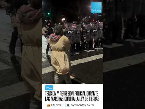 🚨 Represión y tensión en las calles durante la marcha contra la Ley de Tierras