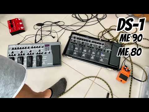 Boss ME 90 x ME 80 x DS-1 comparison