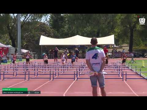 Girls U9 60m Hurdles Heat 4: 2024-25 State Combined Event Championships