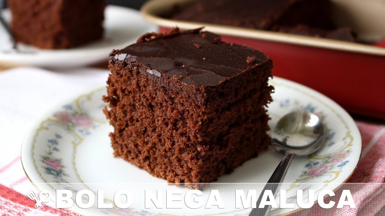 BOLO NEGA MALUCA com calda crocante - RECEITAS QUE AMO