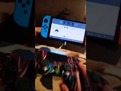 How to join ps4 controller on Nintendo switch oled.                              #Nintendo#contoller