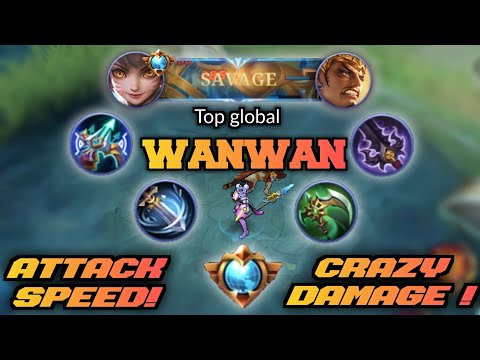 TOP GLOBAL WANWAN FULL ATTACK SPEED BUILD ! (MUST TRY!) - MLBB