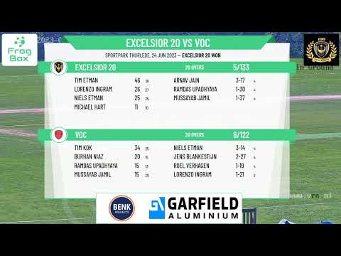 KNCB - Topklasse T20 - Excelsior 20 v VOC