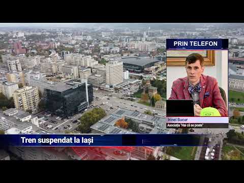 Tren suspendat la Iași