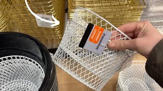 Slide 2 Dollar Store baskets on a paper towel holder (BRILLIANT!)