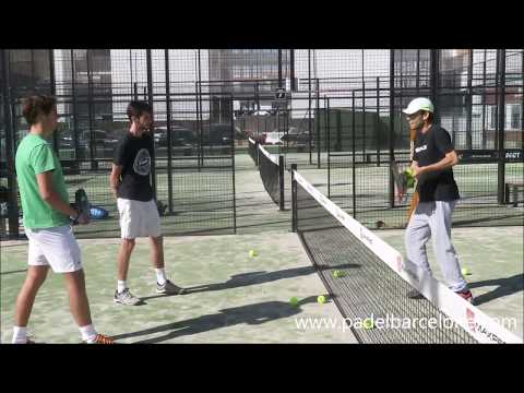 Baptiste Moura in padel training in Barcelona: Improvement of the defense game!