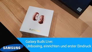 Samsung Galaxy Buds Live: Unboxing, einrichten und erster Eindruck