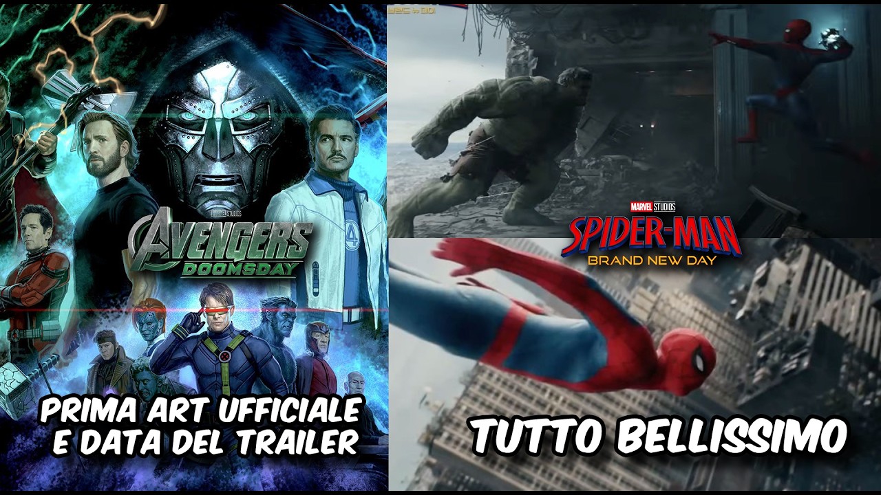 AVENGERS DOOMSDAY: COSA NASCONDE LA PRIMA ART UFFICIALE E DATA DEL TRAILER! SPIDER-MAN È BELLISSIMO