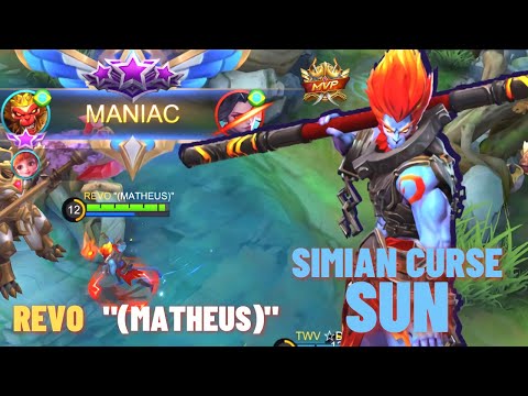 Sun Simian Curse Starlight Skin Hyper Sun - Top Global Sun Gameplay By "(MATHEUS)" - MLBB