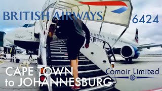 preview picture of video 'BA - Comair Ltd Boeing 737 ZS-OAA Cape Town Airport (lounge) - O.R Tambo Airport'