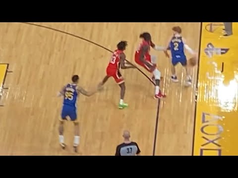 Warriors G Nico Mannion With a Flashy Pass to Juan Toscano-Anderson For the Dunk🔥🔥🔥!