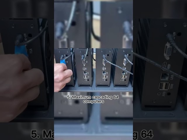 Vídeo relacionado con Consola KVM LCD de 17,3 pulgadas, HDMI 16 puertos, Yinker Rackmount KVM Switch Fit 1U 19 pulgadas rack, teclado monitor Touchpad cajón integrado + cable 1920 x 1080