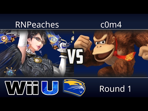 Smash @ Hooch - RNPeaches (Bayonetta) vs c0m4 (DK) - Smash 4 Round 1
