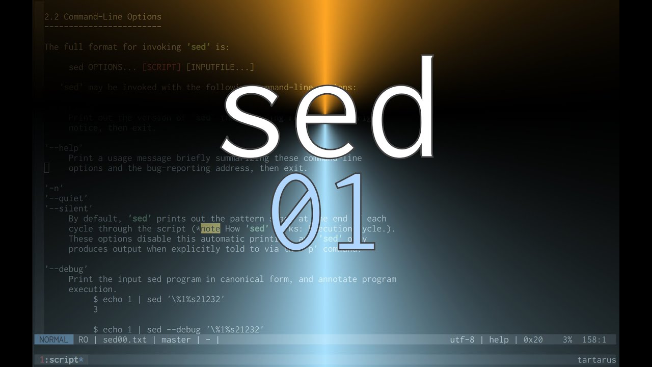 The command-line GNU sed: become the MASTER of plain text // Part 01 - Basics [Learn by Practicing]