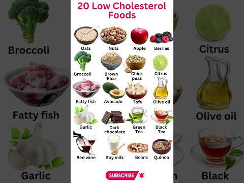 20 Low Cholesterol Foods #shorts #viral #health #food