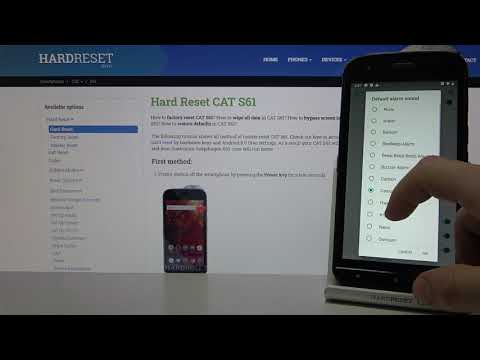Alarm Tones on CAT S61 – Available Sounds of Alarms